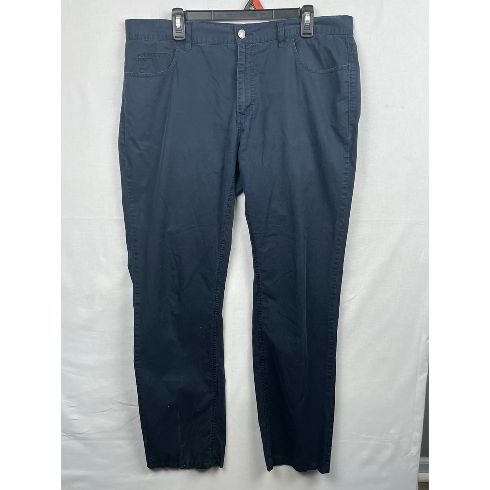 Michael Kors Chino Pants Mens 36x32 Straight Leg 5-Pocket Navy Blue Cotton MK